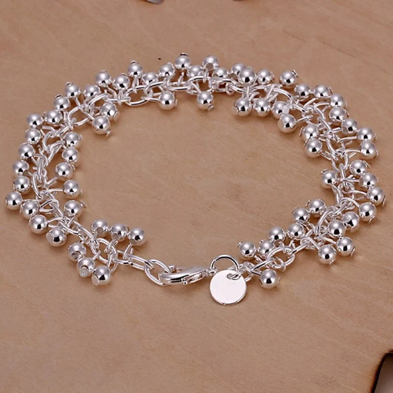 Curb Bracelet with Beads