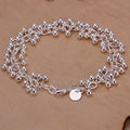 Curb Bracelet with Beads
