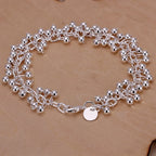 Curb Bracelet with Beads