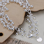 Curb Bracelet with Beads
