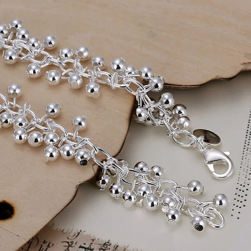 Curb Bracelet with Beads