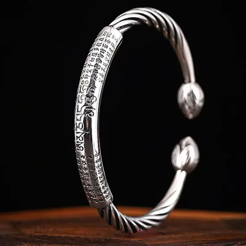 Buddhist ID Bracelet Lotus Flower