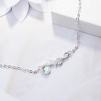 Playful Cat Curb Bracelet in Silver