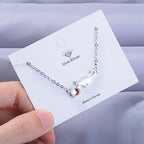 Playful Cat Curb Bracelet in Silver