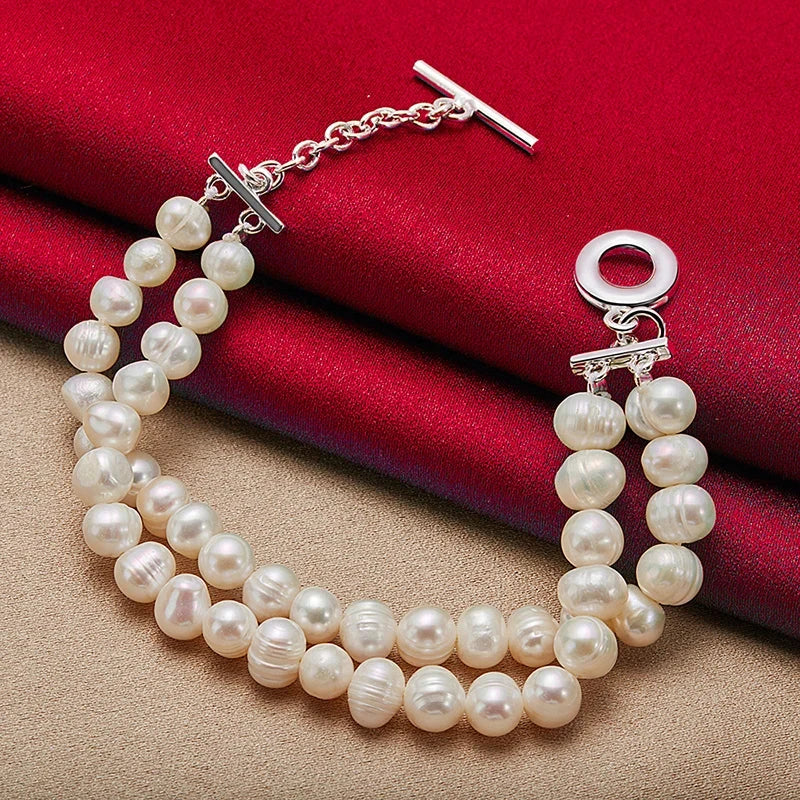 Retro-Style Figaro Bracelet with Beads