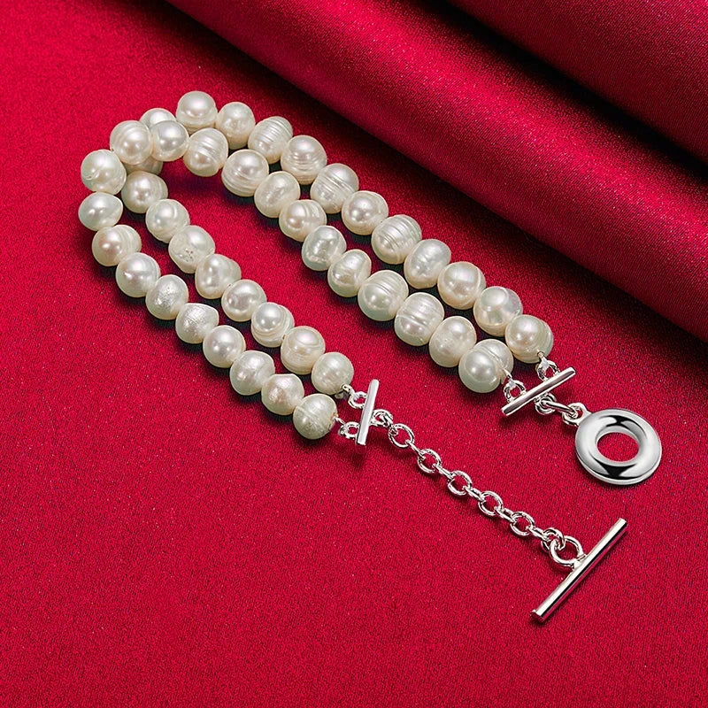 Retro-Style Figaro Bracelet with Beads