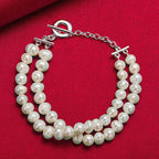Retro-Style Figaro Bracelet with Beads