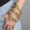 Elastic Curb Bracelet Water Drop