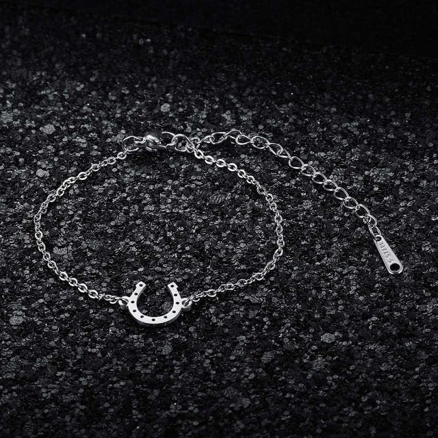 Bracelet / Horseshoe Bracelet Lucky Horseshoe Charm silver