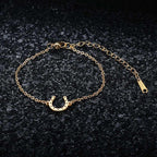 Bracelet / Horseshoe Bracelet Lucky Horseshoe Charm gold