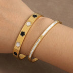 Fine Flowers 5-Petal ID Bracelet b