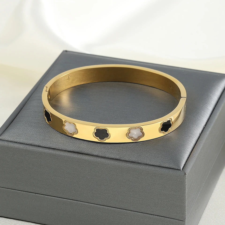 Fine Flowers 5-Petal ID Bracelet b