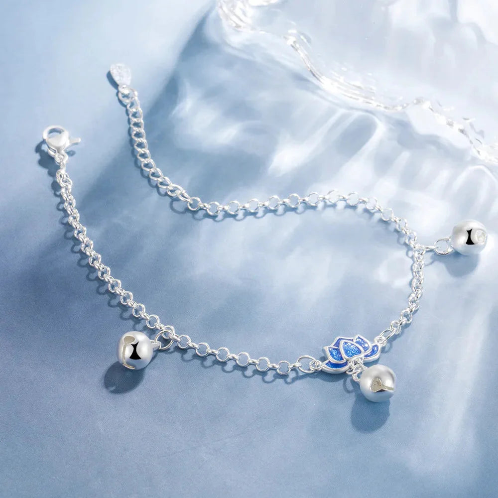Women's Lotus Flower ID Bracelet