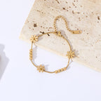 Daisy Flower Figaro Bracelet
