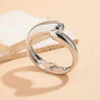 Water Drop Curb Bracelet silver