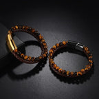 Tiger Eye Stone Cuban Link Bracelet