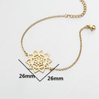 Mandala Flower of Life Dawapara Women's Bangle Bracelet