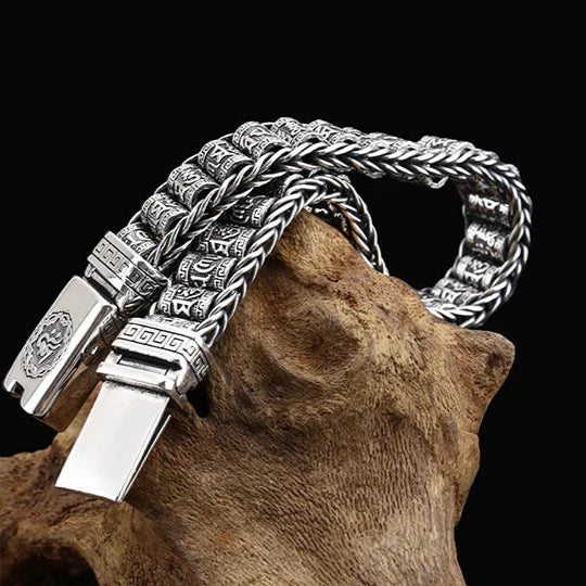 Tibetan Buddhist Men's ID Bracelet 