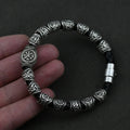 Men's Viking Bracelet Nordic Runes silver