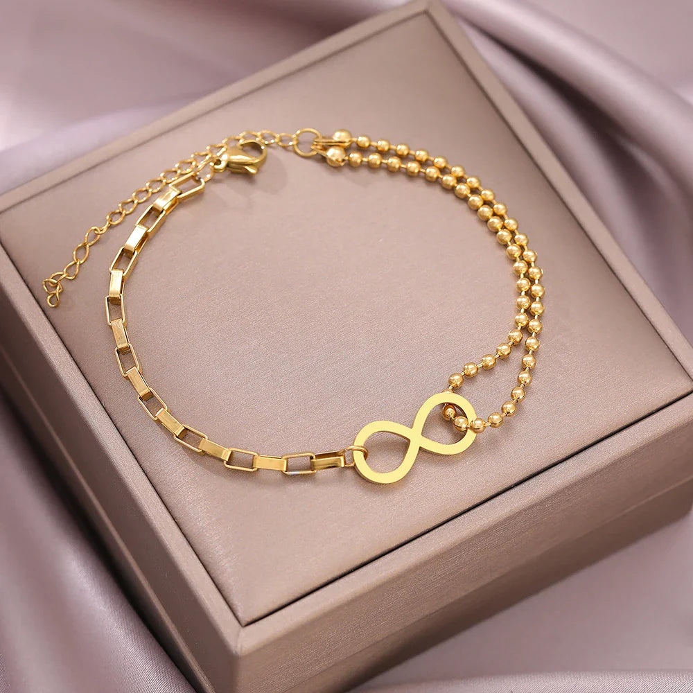 Infinite Bracelet Gold Or Silver gold
