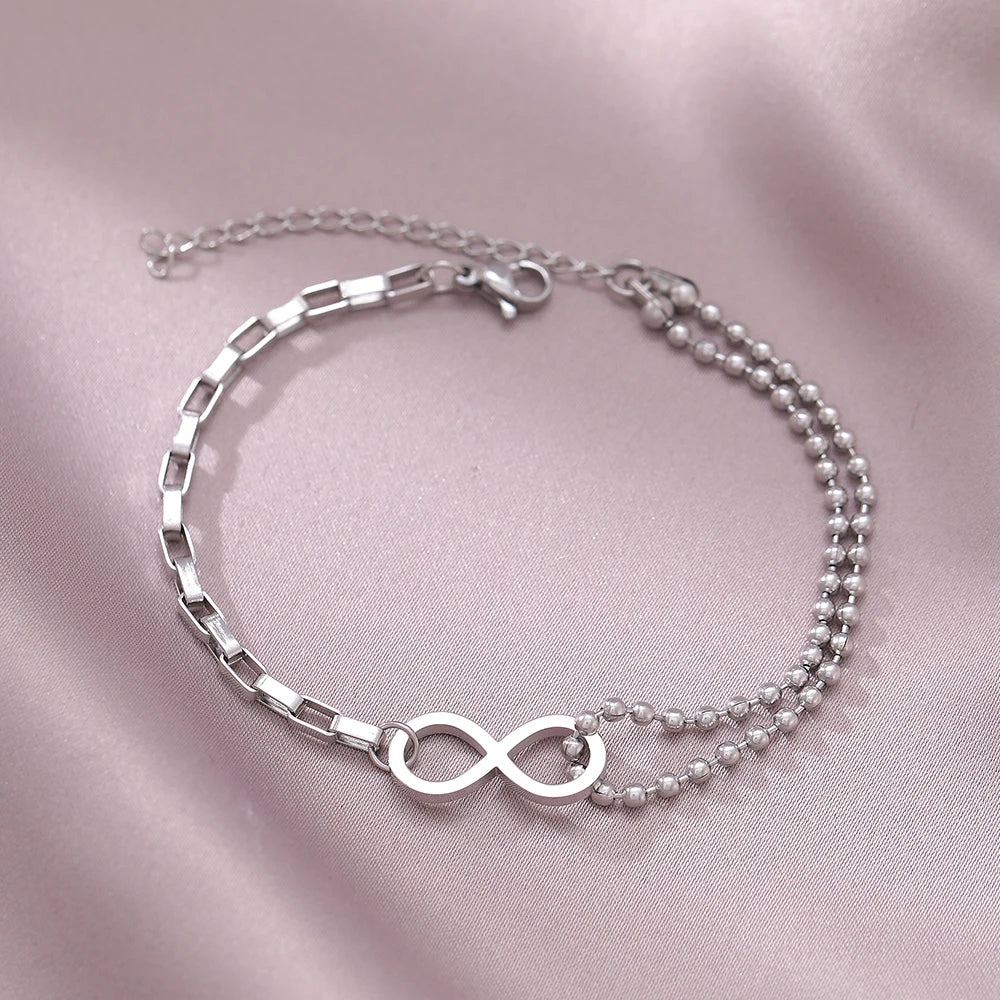 Infinite Bracelet Gold Or Silver silver