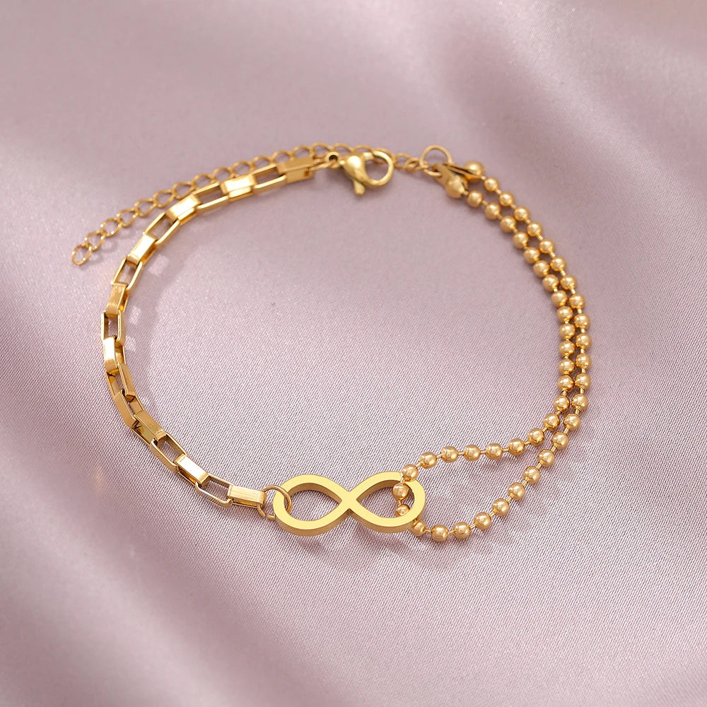 Infinite Bracelet Gold Or Silver gold