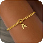 Initial and knot bracelet