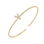 Minimalist initial bracelet y