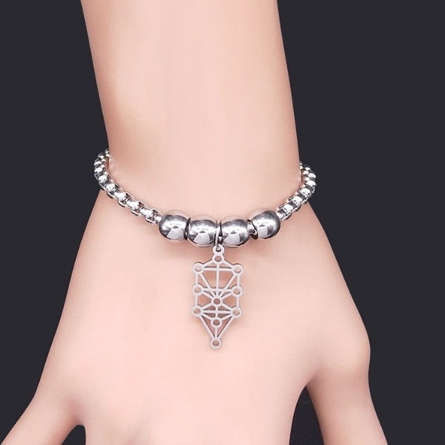 Kaballe Bracelet Tree of Life Sephiroth ID Bracelet
