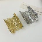 Wide Coral Women's Bracelet Gold