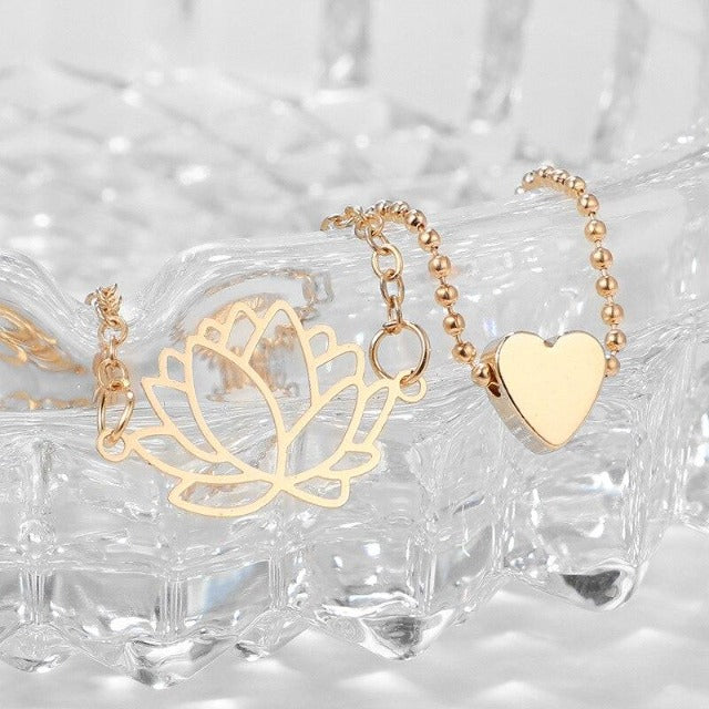Lotus Flower Bracelet Women