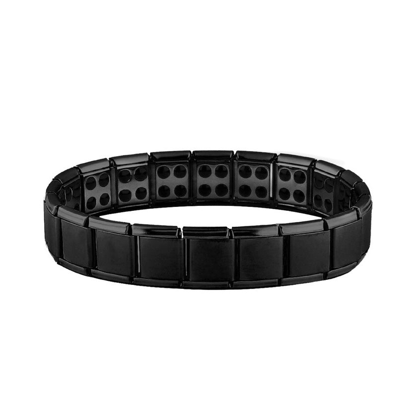 Magnetic Men's Anti-Stress Bracelet Black