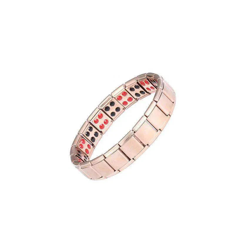 Magnetic Men's Anti-Stress Bracelet Rose Gold