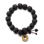 Black Stone Buddhist ID Bracelet