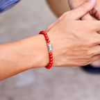 Buddhist Stone Curb Chain Bracelet