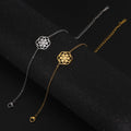 Mandala Sacred Geometry Bracelet for Women gold