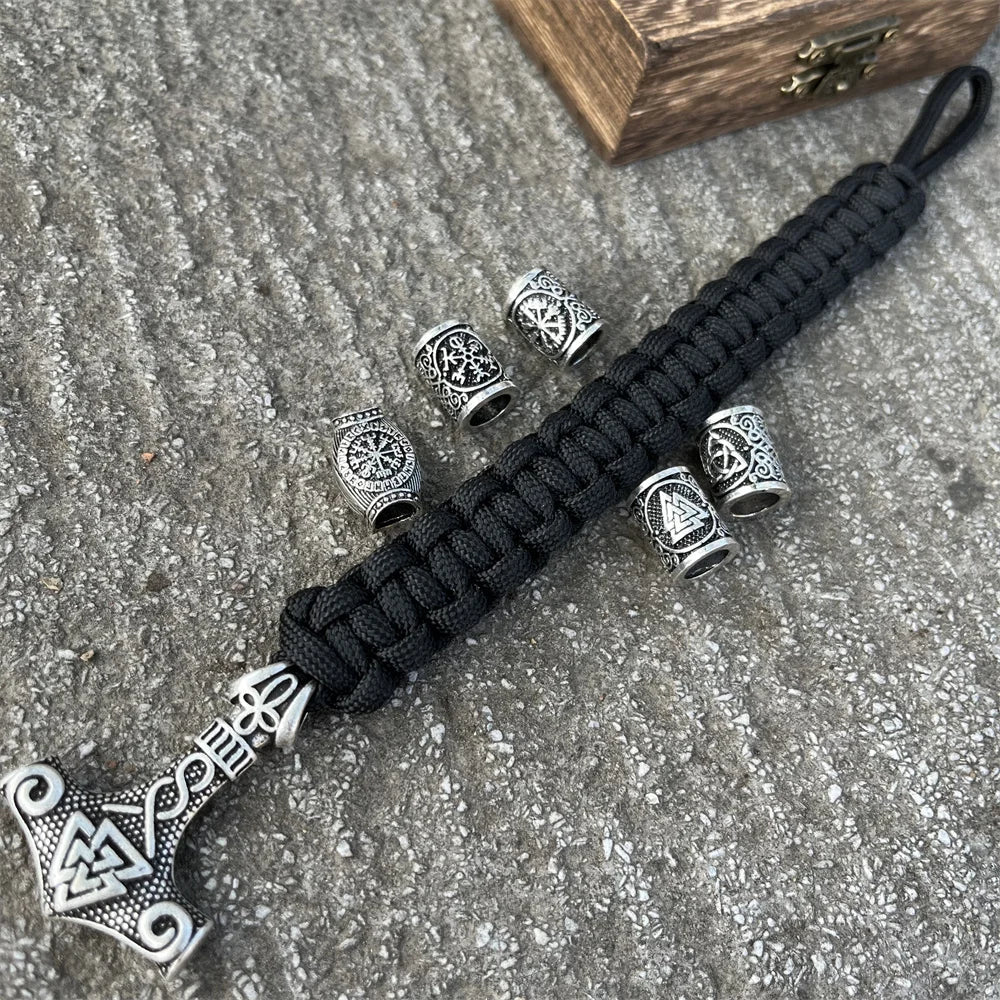 Mjolnir Bracelet - Thor’s Hammer Viking black