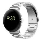 Tempered Steel Watch Band Smartwatch Google Pixel Watch 1 & 2 silver