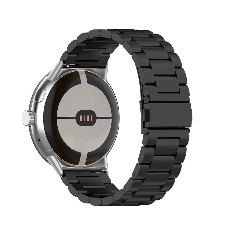 Tempered Steel Watch Band Smartwatch Google Pixel Watch 1 & 2 black