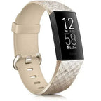 Fitbit Charge 3 & Charge 4 Watch Band in Glitter Gold