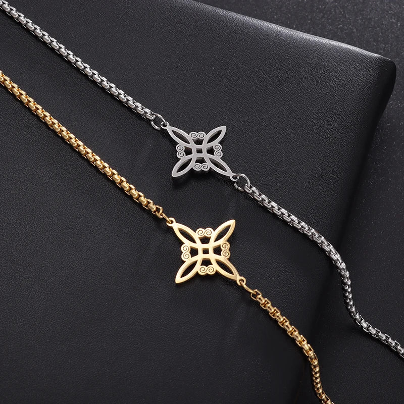 Witch’s Knot Bracelet Gold or Silver