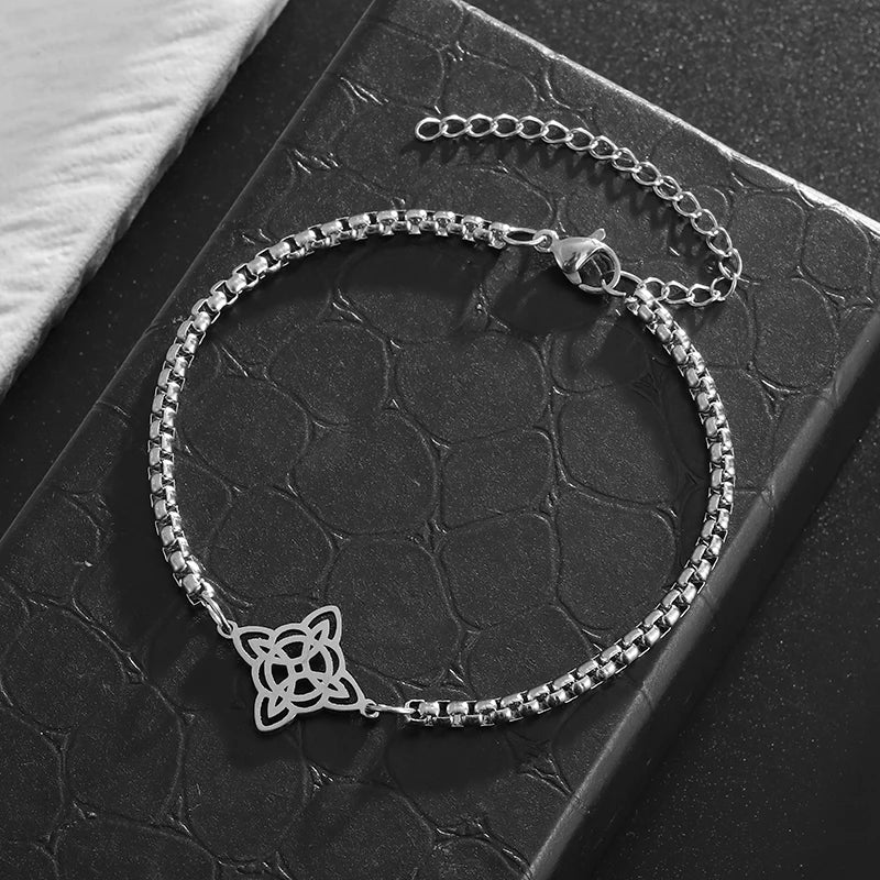 Witch's Knot Silver Bracelet