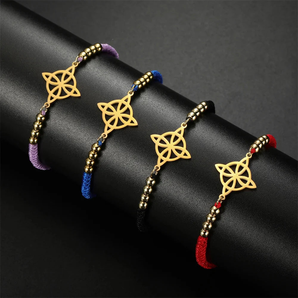 Witch’s Knot Bracelet for Women Chain Bracelet Wiccan Protection
