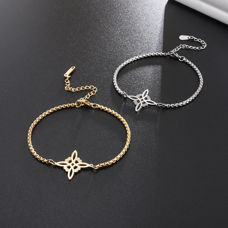 Witch’s Knot Bracelet Gold or Silver