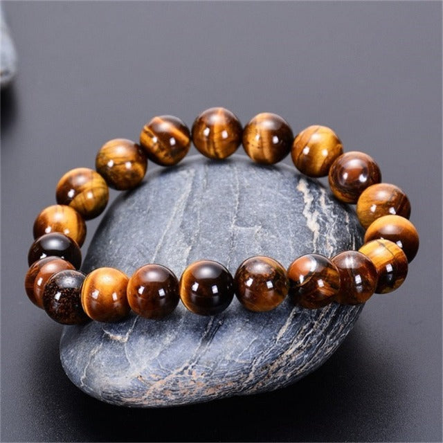 Tiger Eye Bracelet, Men's and Women's Chain Bracelet, Protection Against Negative Energies, Relaxation, Stress Reduction