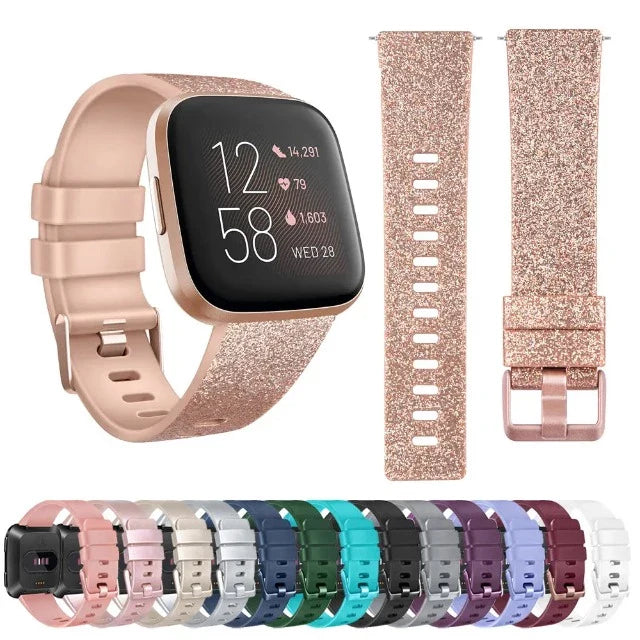 Sequin Bracelet for Fitbit Versa 1 Versa 2 Watch