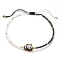 Black and White Cord Panda Bracelet