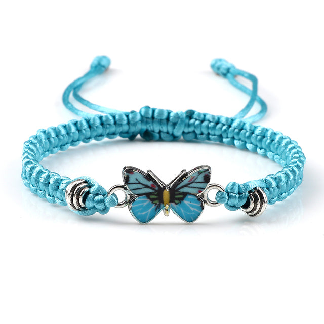 Blue Sky Blue Butterfly Bracelet