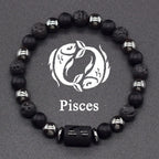 Zodiac Sign Beaded Bracelet 12 Constellations pisces