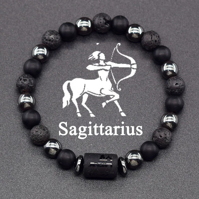 4Zodiac Sign Beaded Bracelet 12 Constellations sagittarius